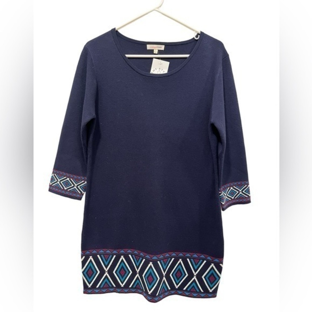 NWT Orange Creek Sweater Dress Dark Blue Size‎ L
